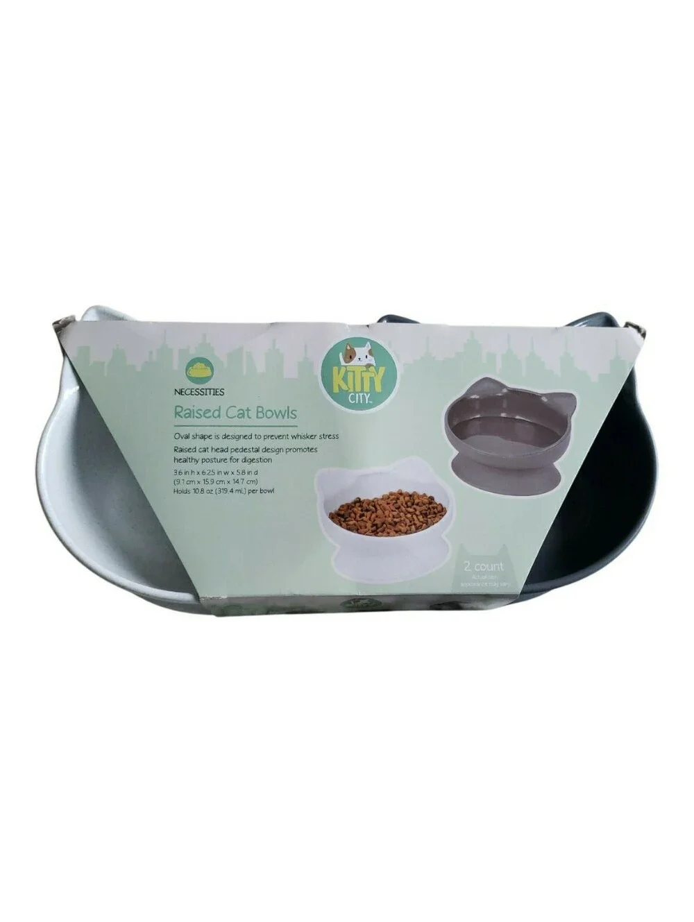 Kitty City Raised Cat Bowls - (2 Pack)
